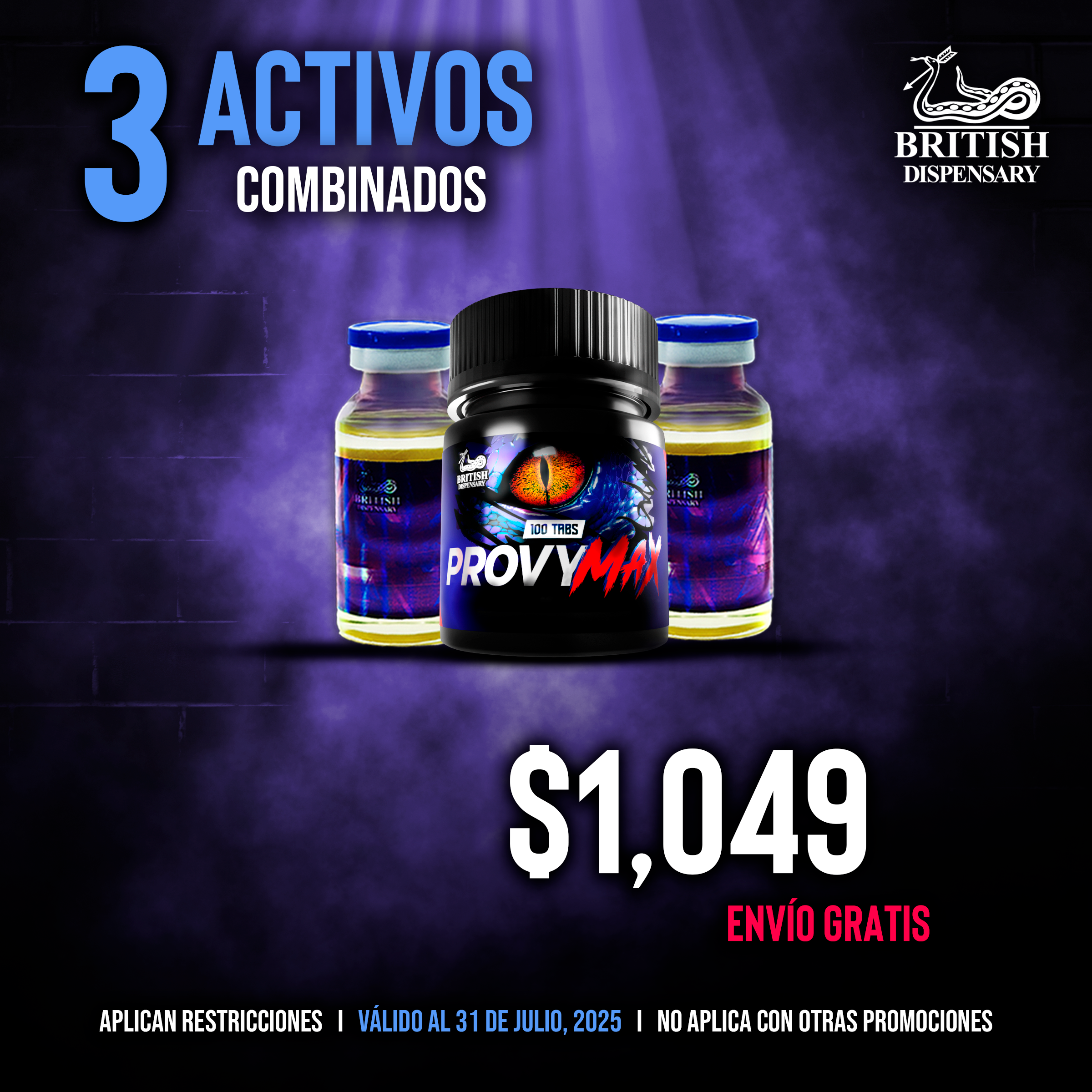 3 ACTIVOS COMBINADOS x $ 1,049