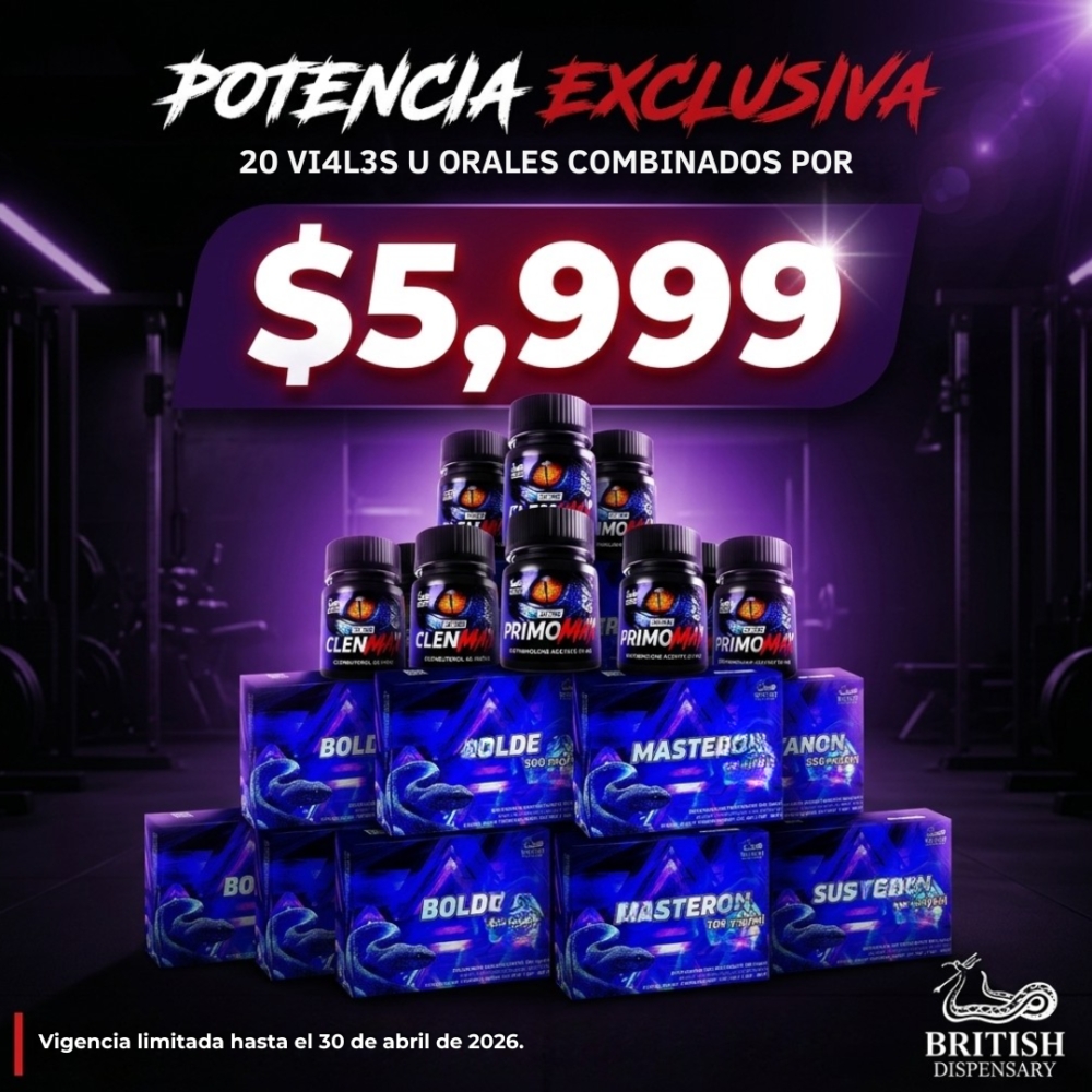 20 VIALES U ORALES X $5,999