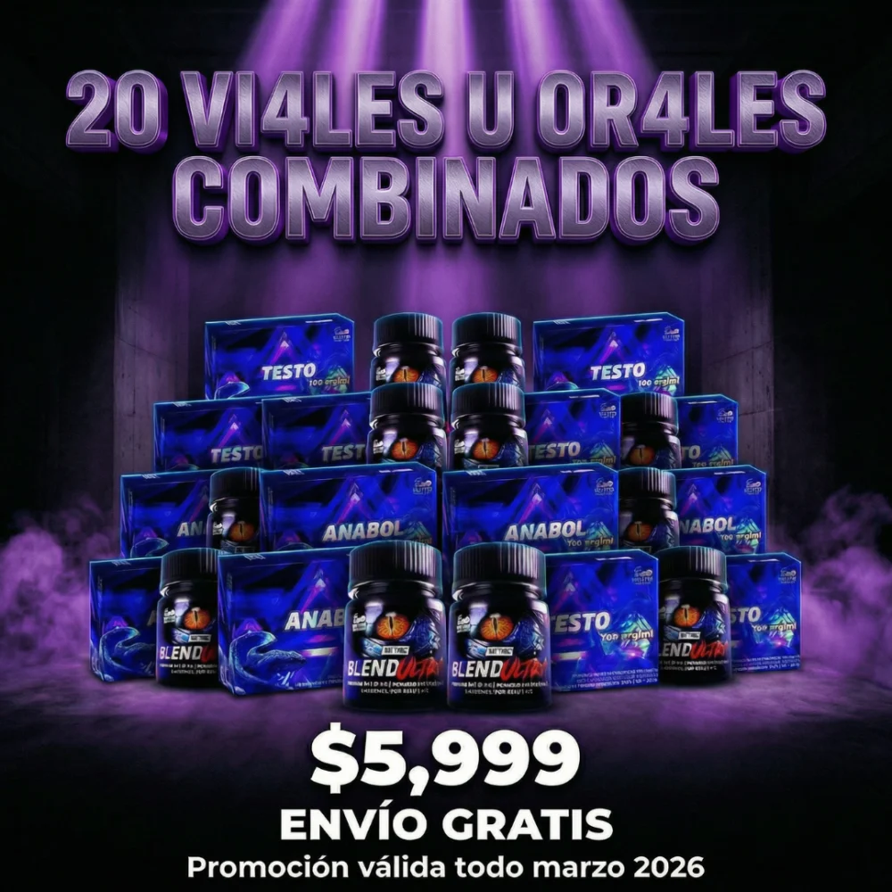 20 VIALES U ORALES X $5,999